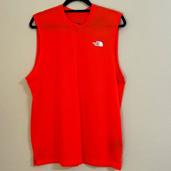 THE NORTH FACE | Men's Wander Sleeveless Orange Shirt Size Medium - Picture 1 of 6